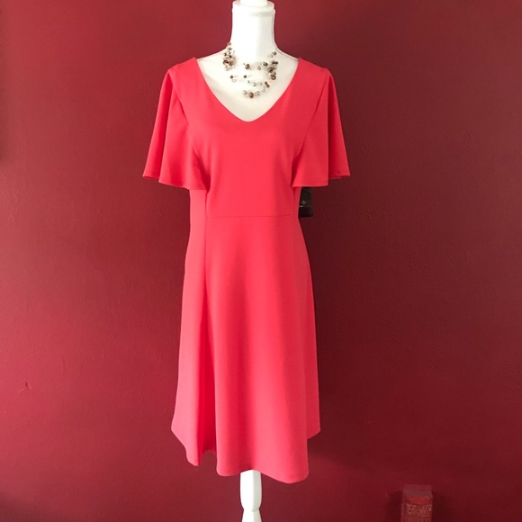 NWT: Ronni Nicole Coral dress Sz. 14W - Picture 4 of 11